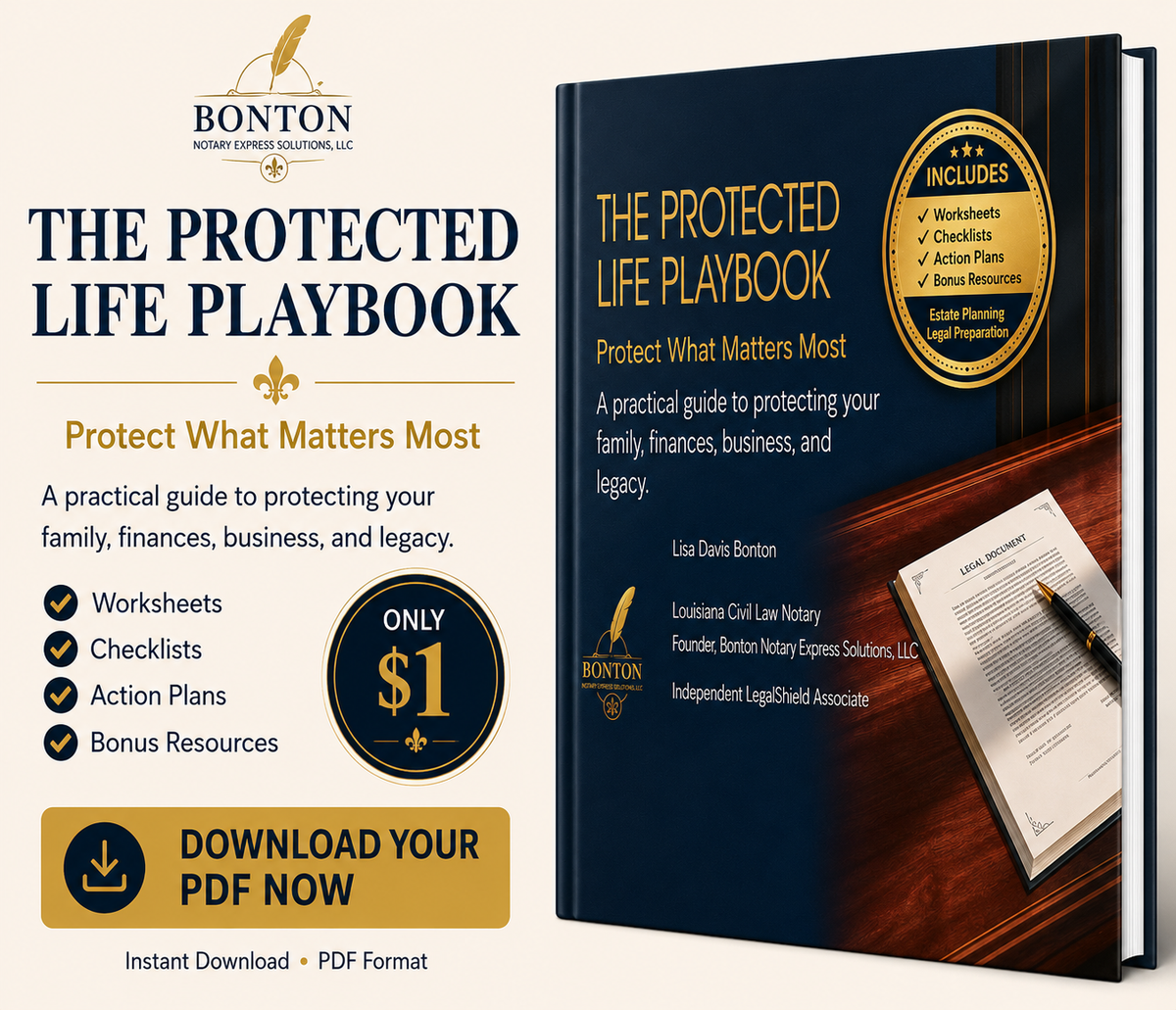 The Protected Life Playbook – Editable Canva Template