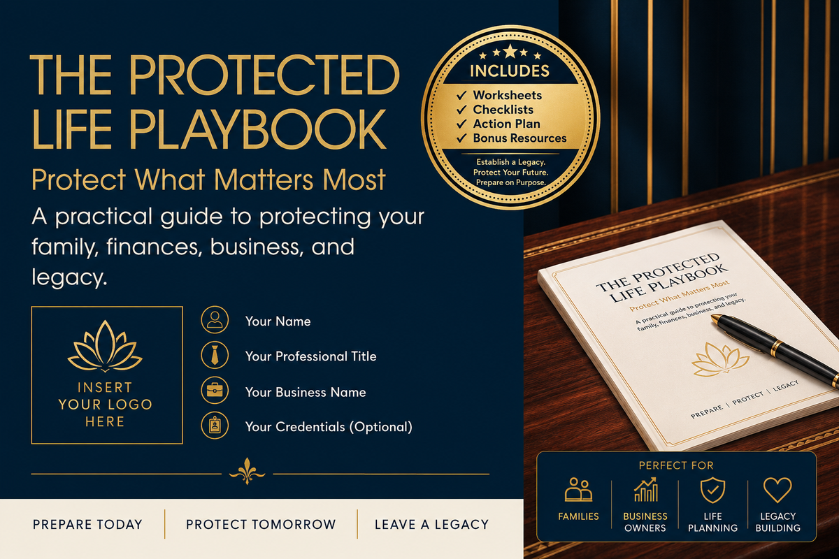 The Protected Life Playbook – Editable Canva Template